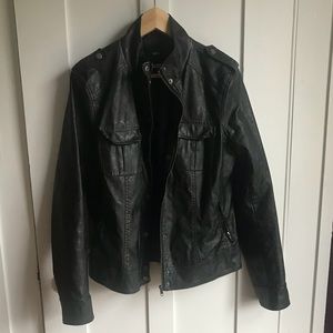 Faux leather jacket